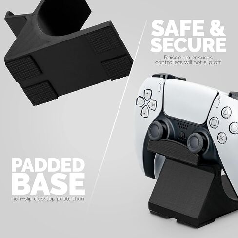 BRAINWAVZ Game Controller Desktop Holder Stand (2 Pack) - Universal Design for Xbox ONE, PS5, PS4, PC, Steelseries, Steam & More, Reduce Clutter UGDS-05 in Saudi Arabia