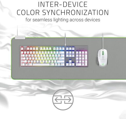 Razer Goliathus Extended Chroma: سطح قماشي ذو ملمس دقيق - مثالي لجميع الإعدادات وأجهزة الاستشعار الحساسة - مدعوم من Razer Chroma - حصيرة ماوس ألعاب ناعمة ممتدة in Kuwait