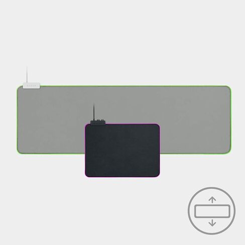 Razer Goliathus Extended Chroma: سطح قماشي ذو ملمس دقيق - مثالي لجميع الإعدادات وأجهزة الاستشعار الحساسة - مدعوم من Razer Chroma - حصيرة ماوس ألعاب ناعمة ممتدة in Kuwait