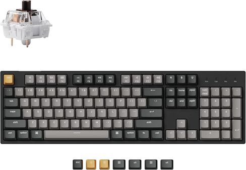 Keychron C2 Pro Wired Custom Mechanical Keyboard, Full-Size Hot-Swappable in Kuwait