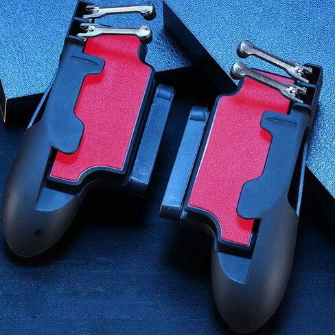 Fauge Tablets Game Controller for PUBG Mobile Six Finger Gamepad Auxiliary Grip Trigger for Tablets in Saudi Arabia