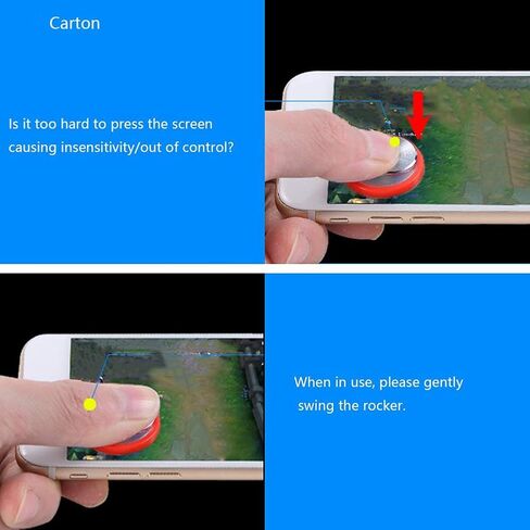 Jiecikou Universal Game Joystick Touch Screen Controller for Mobile Phone Tablet Red in Saudi Arabia