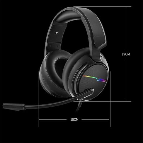 Wired Gaming Headset USB 7.1 Surround Sound Gaming Headset for PC Gamer Xiberia 3.5mm Bass Casque Game Headset for PS4/New Xbox One/Mac with Mic in Saudi Arabia