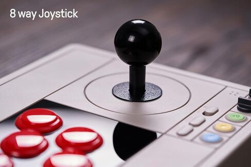 8BitDo Retro Arcade Fight Stick 8 Way Joystick with 2 Dedicated Macro Buttons and Turbo Function for Switch and PC Windows, Support Wireless Bluetooth, 2.4G Receiver and Wired USB-C Cable Connection in Saudi Arabia