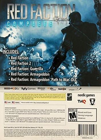 Red Faction PC Complete Collection: 1 / 2 / Guerrilla / Armageddon / Path To War in Saudi Arabia