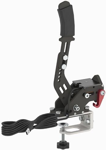 AIVCOPB USB Handbrake,64 bit USB Brake for Sim Racing Compatible with Logitech G25 G27 G29 G920 G923 Thrustmaster T500 T300,Black Aluminium Body with Clamp in Saudi Arabia
