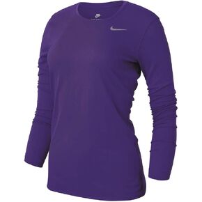 قميص Nike Legend L/S T SP20 للسيدات - أرجواني كورت/أرجواني كورت/رمادي بارد in Saudi Arabia