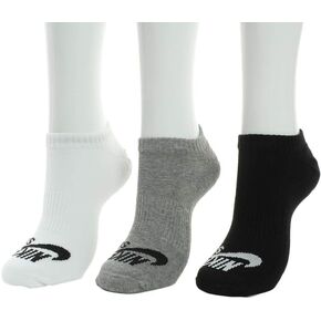 Nike SB No Show Socks 3 Pack (Black/Grey/White) in Saudi Arabia