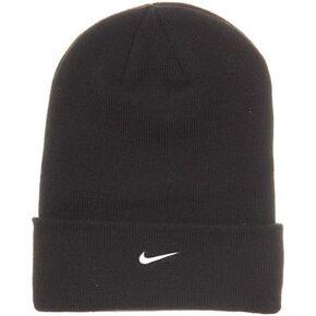 Nike Mens Stock Cuffed Knit Beanie (Black/White) in Kuwait