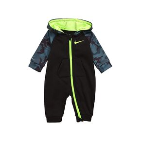 Nike Baby Boy Camo-Print Therma Coverall Size 0-3 Months Black in Kuwait