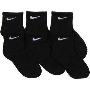 NIKE Young Athletes Kids Quarter Cut Socks (6 Pairs),10C-3Y Shoe/ 5-7 Sock in Saudi Arabia