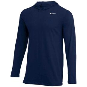 Nike Mens Dry Long Sleeve Hood College Navy Size Large