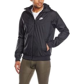 Nike Mens Windrunner Hooded Track Jacket Black/Black/White 727324-010 Size in Kuwait