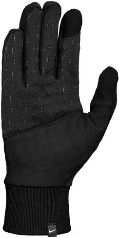 Nike Mens Sphere 3.0 Running Gloves Black | Black | Silver XL in Saudi Arabia