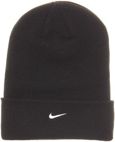Nike Mens Stock Cuffed Knit Beanie (Black/White) in Kuwait