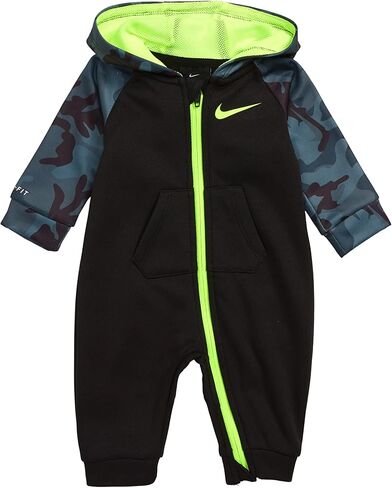 Nike Baby Boy Camo-Print Therma Coverall Size 0-3 Months Black in Saudi Arabia