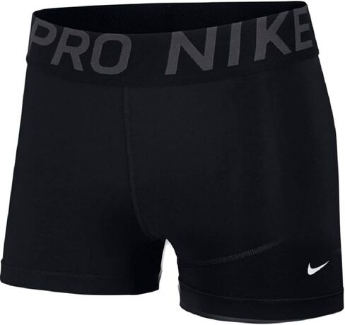 Nike Women's Pro 3" Training Shorts (Medium, Black/Black/Thunder Grey) in Kuwait