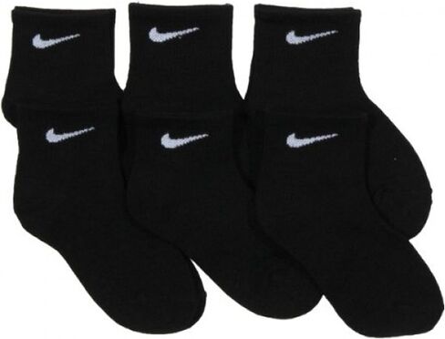 NIKE Young Athletes Kids Quarter Cut Socks (6 Pairs),10C-3Y Shoe/ 5-7 Sock in Saudi Arabia