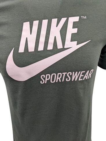 Nike Men Futura Sportswear Logo T-Shirt (Large, Deep Green/White) in Saudi Arabia