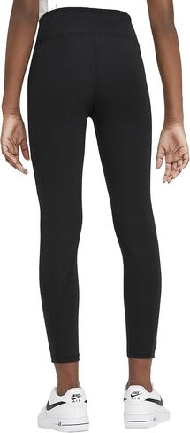 Nike Girls Favorites GX High Waist Leggings Black | White Medium in Saudi Arabia