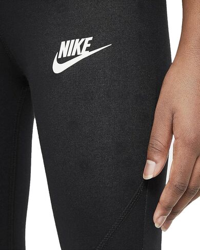 Nike Girls Favorites GX High Waist Leggings Black | White Medium in Saudi Arabia