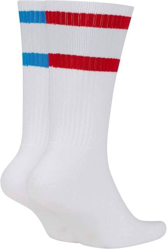Nike Heritage Crew Socks (White/Red/Blue, Large) in Saudi Arabia
