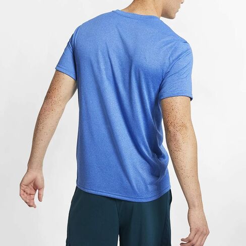 Nike DRY TEE LGD 718833, Light Game Royal Htr/Black, Large in Saudi Arabia