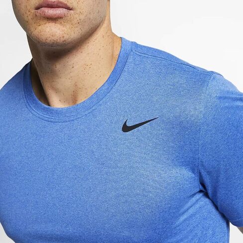 Nike DRY TEE LGD 718833, Light Game Royal Htr/Black, Large in Saudi Arabia