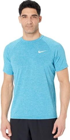 Nike Men's Dri-FIT UPF 40+ Hydroguard Swim Tee (Large, Indigo Fog Blue) in Kuwait