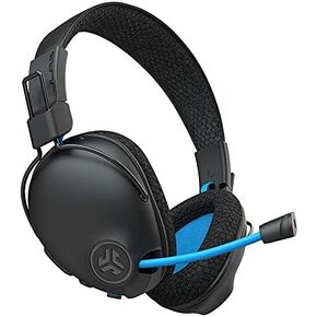 JLab Play Pro Gaming Wireless Headset | 60+ Hour Bluetooth 5 Playtime 60ms Super-Low Latency for Mobile Gameplay | Retractable Boom Mic | AUX Gaming Cord Compatible with Gaming Consoles in Saudi Arabia