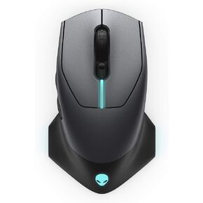 Alienware Wired/Wireless Gaming Mouse AW610M: 16000 DPI Optical Sensor - 350 Hour Rechargeable Battery, 7 Buttons, 3-ZONE 16.8m AlienFX RGB Lighting, Edge-Free Design, Ergonomic, Dark Side of the Moon in Saudi Arabia