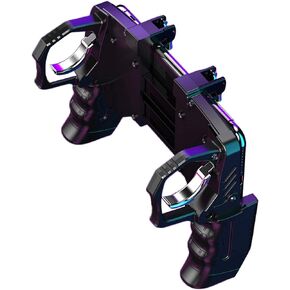 maojin K21 PUGB Helper 4 Finger Linkage Game Handle, Peace Elite Fast Shooting Button Controller for PUBG Rules of Survival Game Trigger Joystick Gamepad for Phone in Saudi Arabia