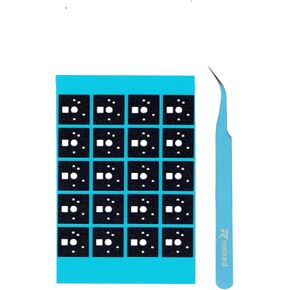 Ranked Premium Switch Film Kit for DIY Custom Mechanical Keyboard | HTV + PC Film | 0.15mm Thick (HTV+PC 120 Pcs + 1 Tweezers) in Saudi Arabia