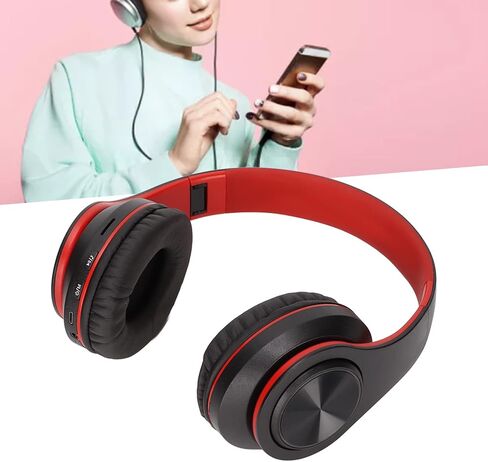 ASHATA Wireless Gaming Headset,Noise Cancelling Foldable Headset,Bluetooth 5.0 USB Gamer Headphones,Soft Earmusffs Gaming Headphones,for PC,Laptop,Cellphone(Blue Black) in Saudi Arabia