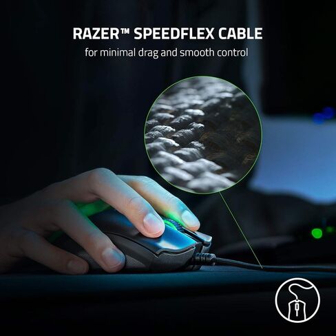 Razer DeathAdder V2 X HyperSpeed: Award-Winning Ergonomic Design - Ultra-Fast Wireless - 235hr Battery Life - 7 Programmable Buttons - Gen 2 Mechanical Switches - 5G 14K DPI Optical Sensor in Kuwait