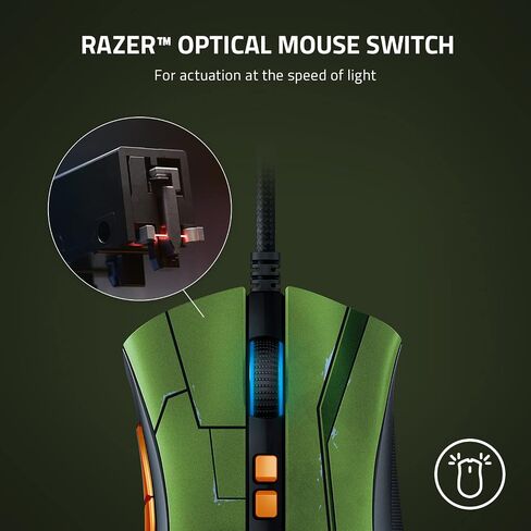 Razer DeathAdder V2 X HyperSpeed: Award-Winning Ergonomic Design - Ultra-Fast Wireless - 235hr Battery Life - 7 Programmable Buttons - Gen 2 Mechanical Switches - 5G 14K DPI Optical Sensor in Kuwait