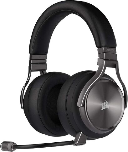 Corsair Virtuoso RGB Wireless SE Gaming Headset - High-Fidelity 7.1 Surround Sound with Broadcast Quality Microphone - Memory Foam Earcups - 20 Hour Battery Life Works w/ PC, MacOS, PS5 - Gunmetal in Saudi Arabia
