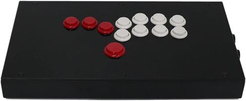 TruBoost RAC-J800B-PC All Buttons Hitbox Style Arcade Joystick Fight Stick Game Controller For PC Sanwa OBSF-24 30 in Kuwait
