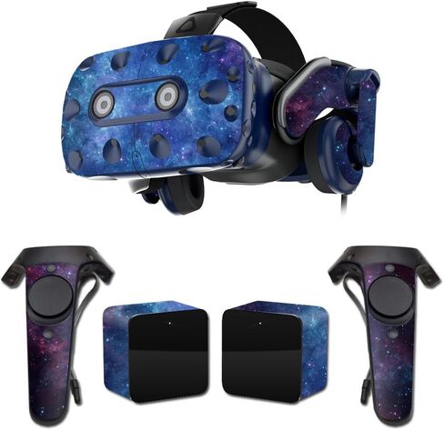 MightySkins Skin Compatible with HTC Vive Pro VR Headset - Nebula | Protective, Durable, and Unique Vinyl Decal wrap Cover | Easy to Apply, Remove, and Change Styles | Made in The USA in Saudi Arabia