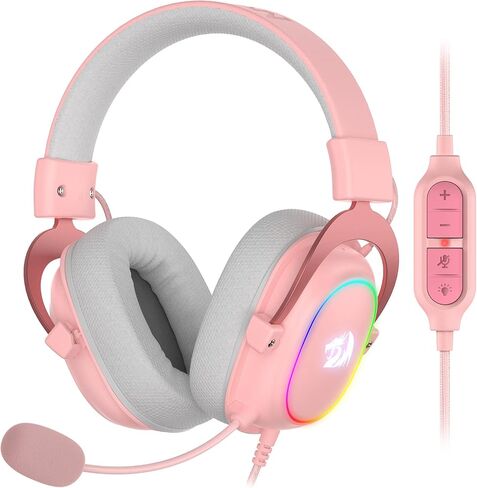 Redragon H510 Zeus-X RGB Wired Gaming Headset - 7.1 Surround Sound - 53MM Audio Drivers in Memory Foam Ear Pads w/Reliable Fabric Cover- Multi Platforms Headphone - USB Powered for PC/PS4/NS in Saudi Arabia