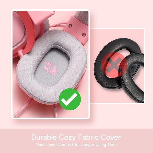 Redragon H510 Zeus-X RGB Wired Gaming Headset - 7.1 Surround Sound - 53MM Audio Drivers in Memory Foam Ear Pads w/Reliable Fabric Cover- Multi Platforms Headphone - USB Powered for PC/PS4/NS in Saudi Arabia
