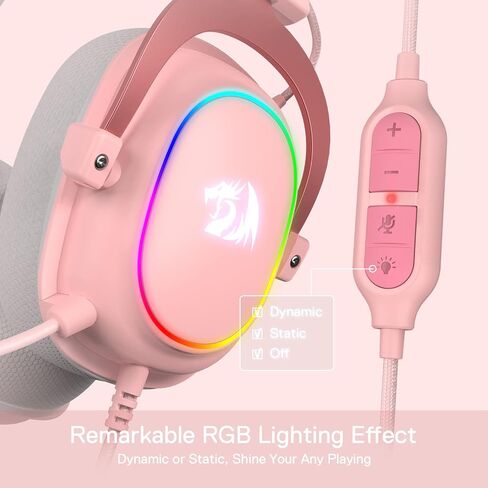Redragon H510 Zeus-X RGB Wired Gaming Headset - 7.1 Surround Sound - 53MM Audio Drivers in Memory Foam Ear Pads w/Reliable Fabric Cover- Multi Platforms Headphone - USB Powered for PC/PS4/NS in Saudi Arabia