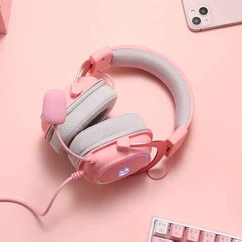 Redragon H510 Zeus-X RGB Wired Gaming Headset - 7.1 Surround Sound - 53MM Audio Drivers in Memory Foam Ear Pads w/Reliable Fabric Cover- Multi Platforms Headphone - USB Powered for PC/PS4/NS in Saudi Arabia