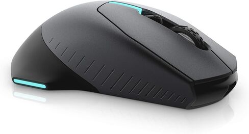 Alienware Wired/Wireless Gaming Mouse AW610M: 16000 DPI Optical Sensor - 350 Hour Rechargeable Battery, 7 Buttons, 3-ZONE 16.8m AlienFX RGB Lighting, Edge-Free Design, Ergonomic, Dark Side of the Moon in Saudi Arabia