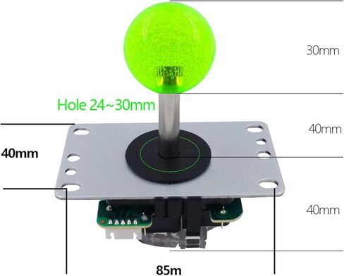 SJ@JX Arcade Game LED Controller Lamp USB Encoder 2 Player Gamepad Microswitch Light Button 8way LED Joystick for Nintendo Switch PC PS3 Retropie Raspberry Pi MAME in Kuwait