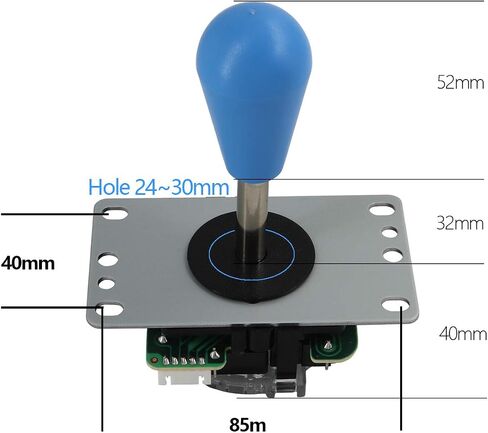 SJ@JX Arcade Game LED Controller Lamp USB Encoder 2 Player Gamepad Microswitch Light Button 8way LED Joystick for Nintendo Switch PC PS3 Retropie Raspberry Pi MAME in Kuwait