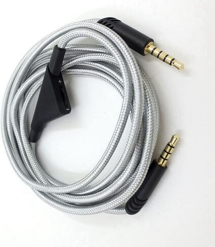 Replacement Headset Cable with Volume Control for Astro A10 A40 A30, 6.6ft Adjustable Gaming Headset Cable Headphone Audio Extension Cord, Virtual Surround Lossless Stereo Sound (Black) in Saudi Arabia