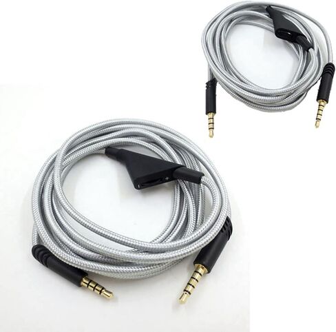 Replacement Headset Cable with Volume Control for Astro A10 A40 A30, 6.6ft Adjustable Gaming Headset Cable Headphone Audio Extension Cord, Virtual Surround Lossless Stereo Sound (Black) in Saudi Arabia