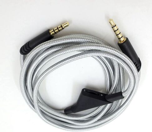 Replacement Headset Cable with Volume Control for Astro A10 A40 A30, 6.6ft Adjustable Gaming Headset Cable Headphone Audio Extension Cord, Virtual Surround Lossless Stereo Sound (Black) in Saudi Arabia