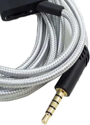 Replacement Headset Cable with Volume Control for Astro A10 A40 A30, 6.6ft Adjustable Gaming Headset Cable Headphone Audio Extension Cord, Virtual Surround Lossless Stereo Sound (Black) in Saudi Arabia